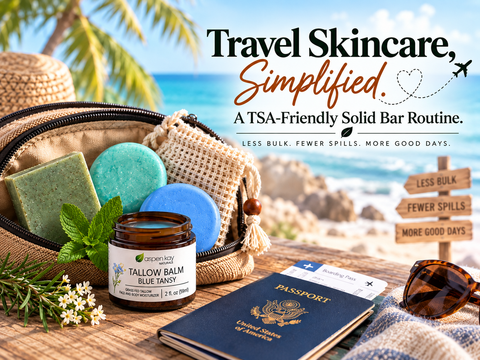 Travel Skincare, Simplified: A TSA-Friendly Solid Bar Routine
