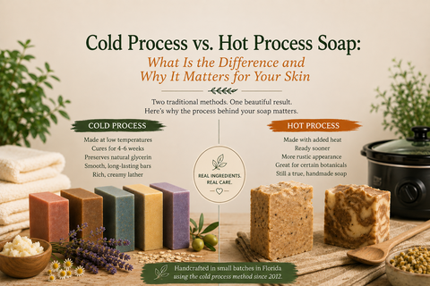 Cold Process vs. Hot Process Soap: What's the Difference and Why Does It Matter?