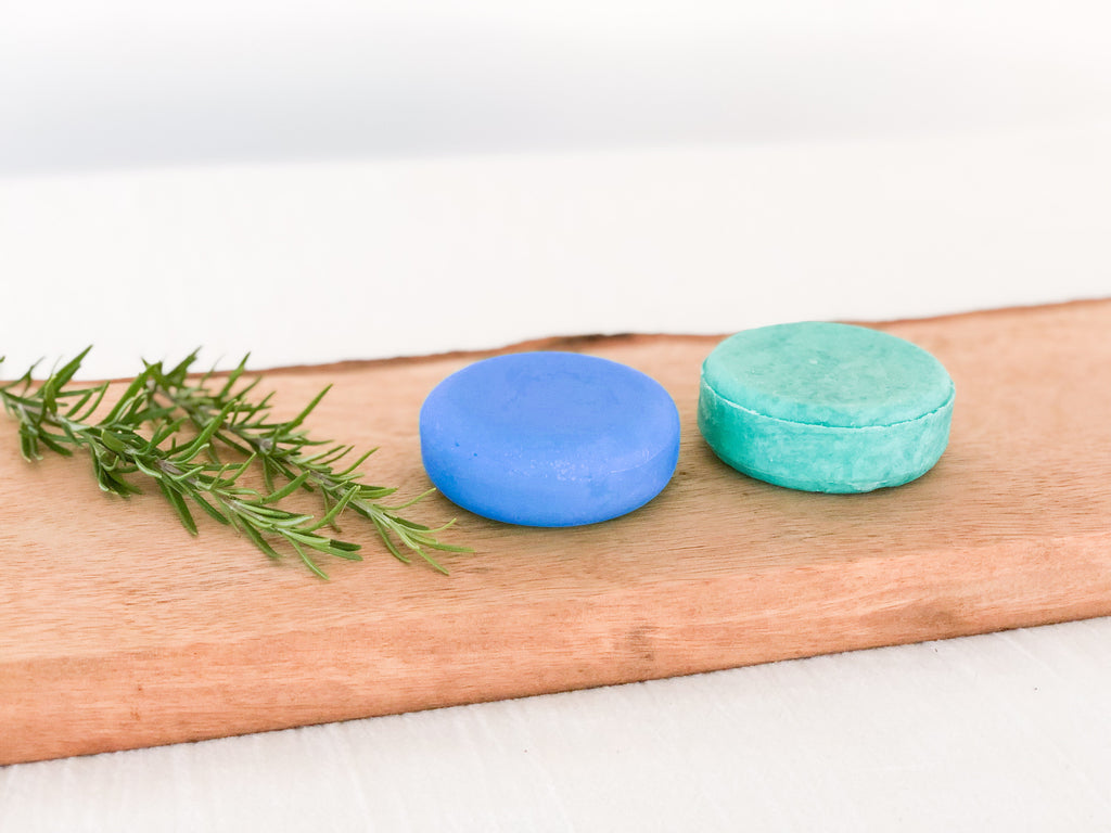 Rosemary and Mint Shampoo & Conditioner Set  with Mini Soap Dish