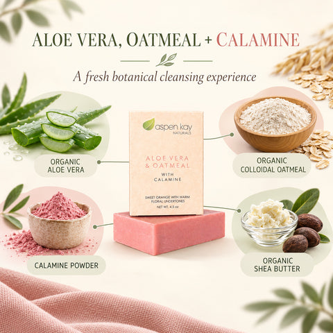 Aloe Vera with Calamine & Oatmeal Soap