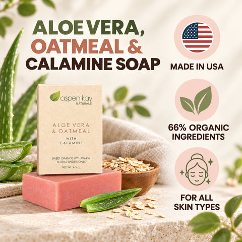 Aloe Vera with Calamine & Oatmeal Soap