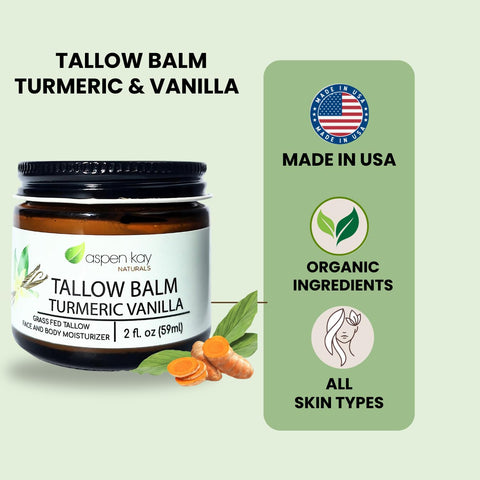 Tallow Balm Moisturizer - Turmeric Vanilla