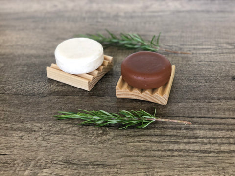 Hydrating Coconut Shampoo & Conditioner Set with 2 Mini Soap Dish