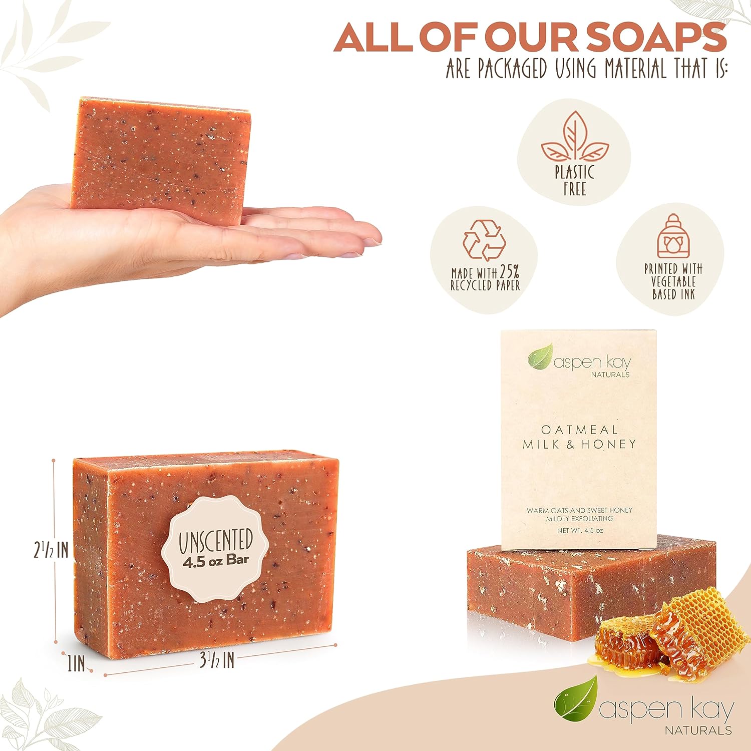 Oatmeal, Milk & Honey - Bar Soap