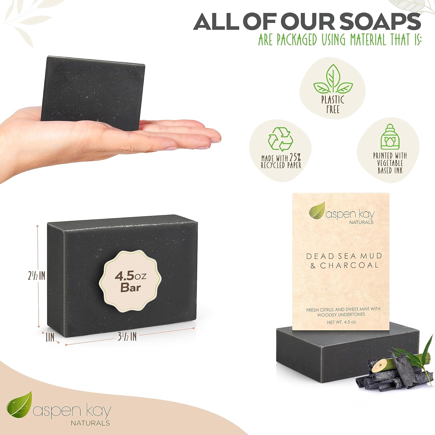 Dead Sea Mud & Charcoal - Bar Soap