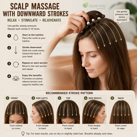 Sandalwood Massage Comb