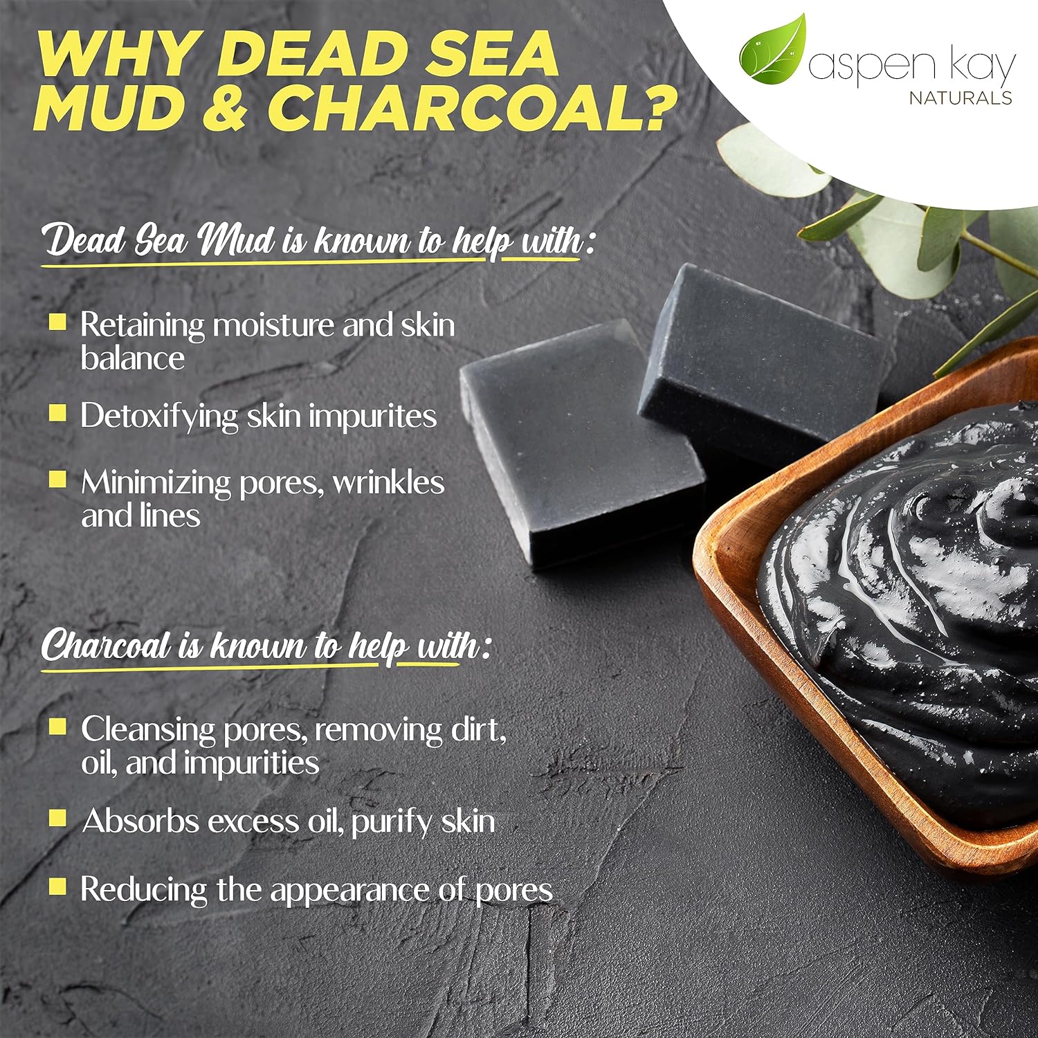 Dead Sea Mud & Charcoal - Bar Soap