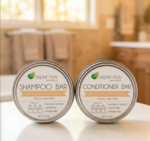 Travel Tins Only - for Citrus Shampoo & Conditioner Set