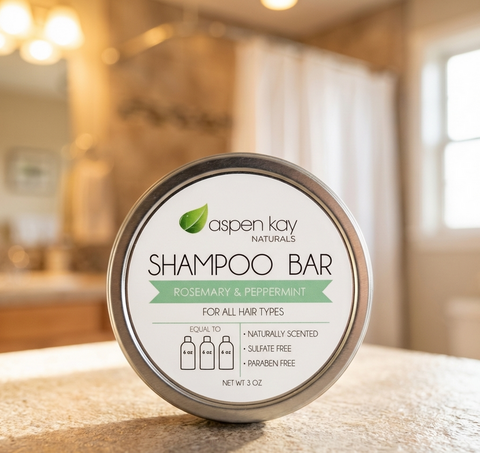 Travel Tins Only - for Rosemary Shampoo & Conditioner Set