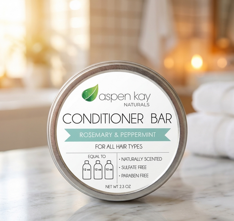 Travel Tins Only - for Rosemary Shampoo & Conditioner Set