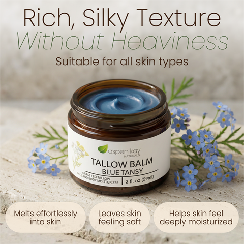 Tallow Balm Moisturizer - Blue Tansy
