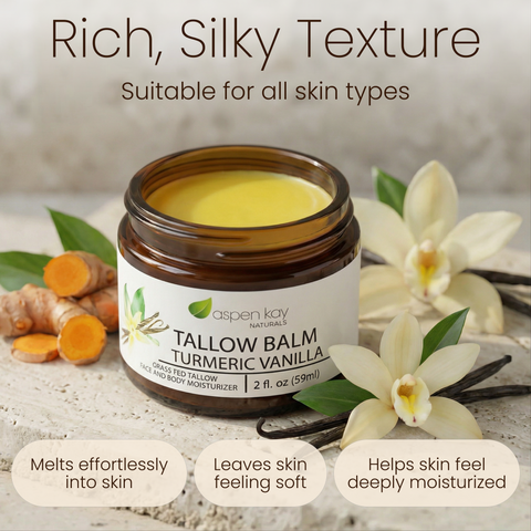 Tallow Balm Moisturizer - Turmeric Vanilla