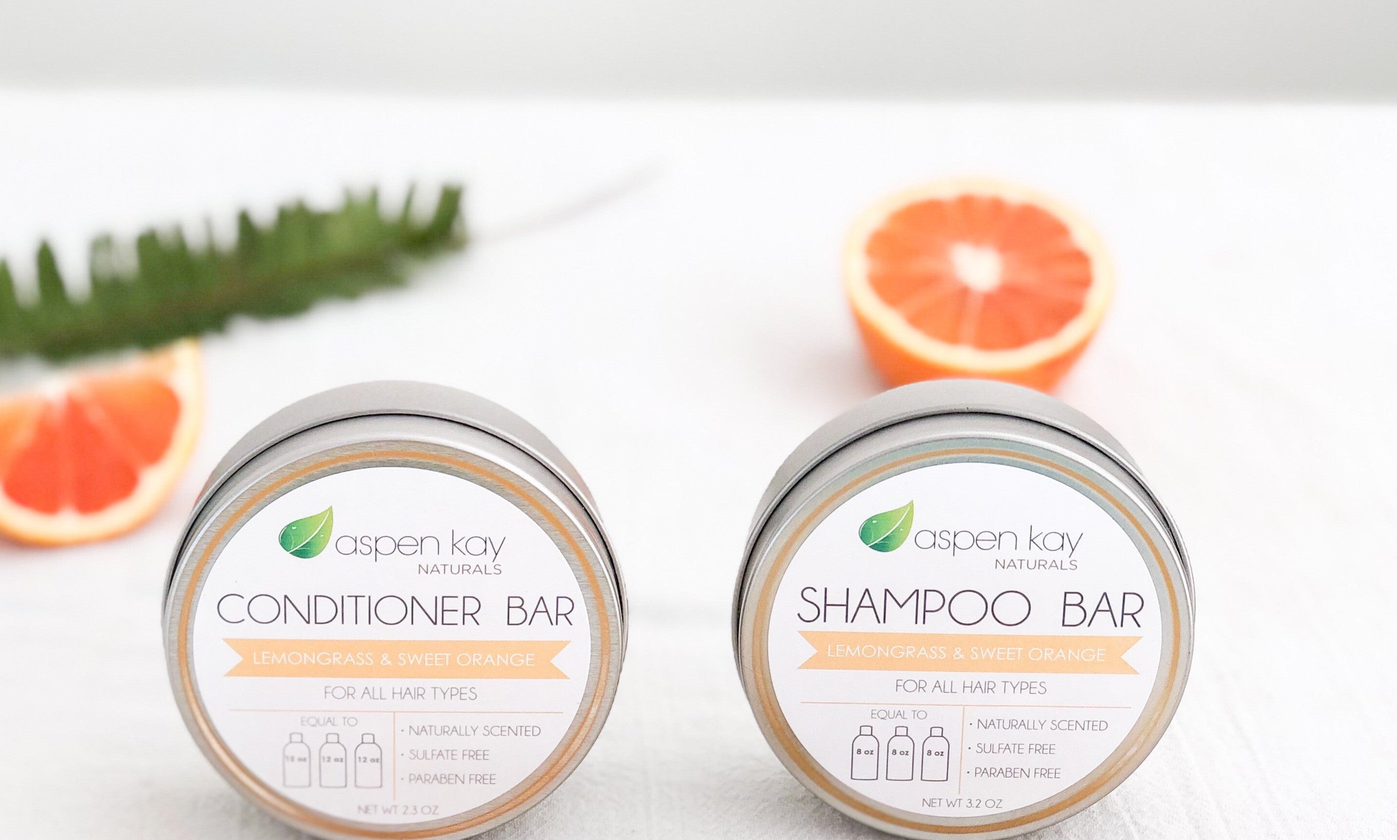 Tins Only for Citrus Shampoo & Conditioner Set